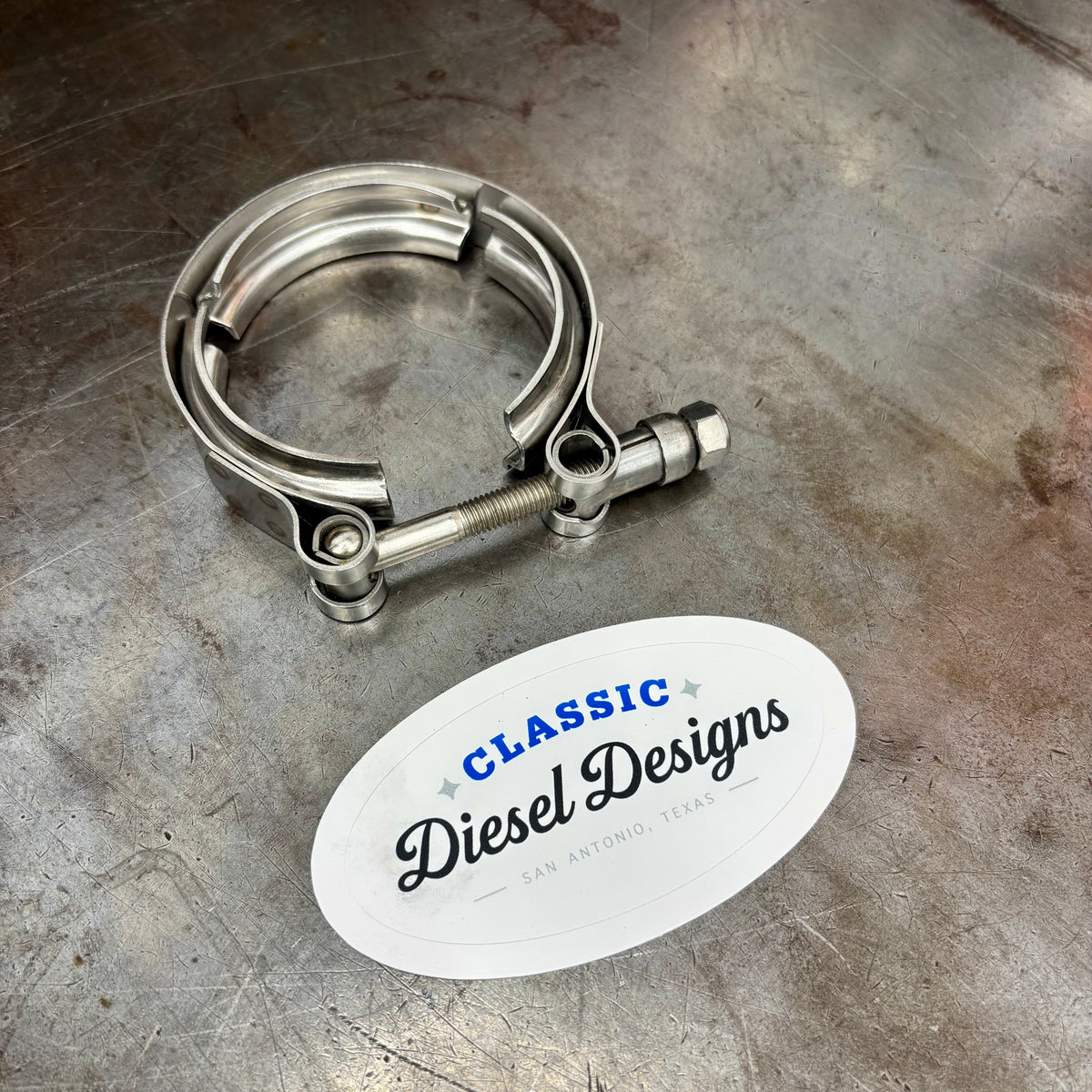 I2I エンチャンテッド 7.3 IDI Factory Turbo & ATS 093 Downpipe Clamp – Classic Diesel