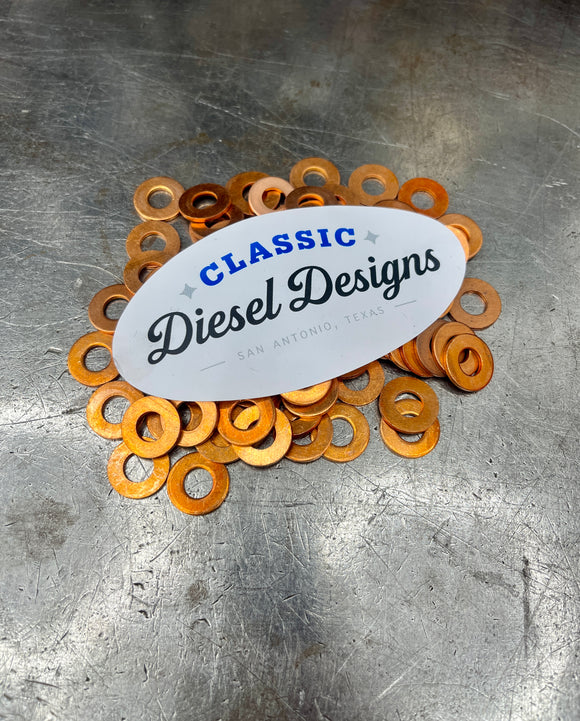 6.9/7.3 IDI OEM Injector Copper Washers