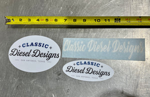 Classic Diesel Designs Small Sticker
