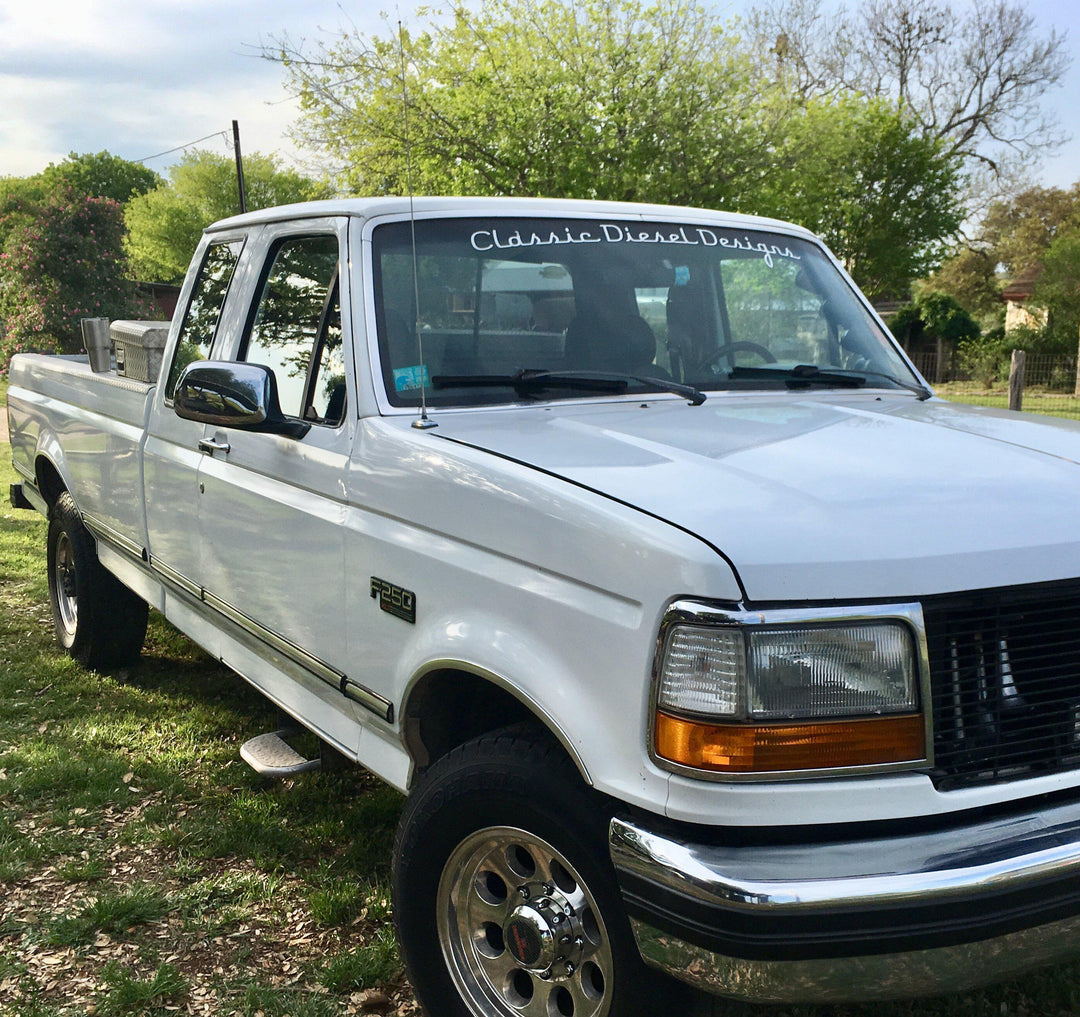Classic Diesel Designs Vinyl Windshield Banner